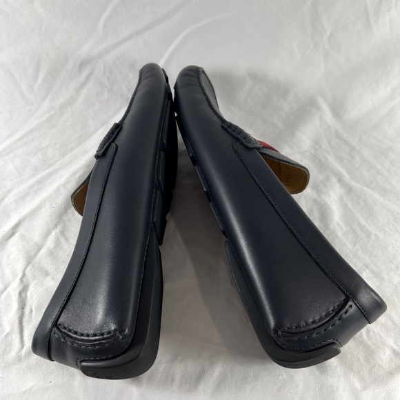 BALLY Navy Blue Leather Waltec Loafers Made in Italy Marked as 11.5US - Picture 8 of 13